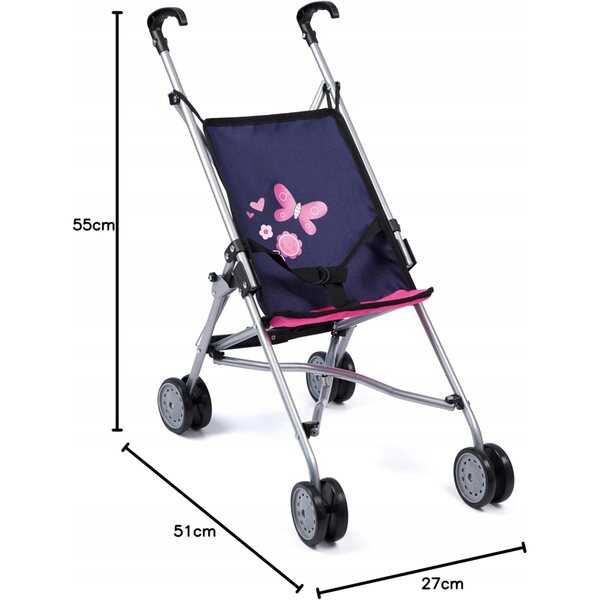 Bayer Puppenwagen faltbar bis 46 cm, leicht und praktisch