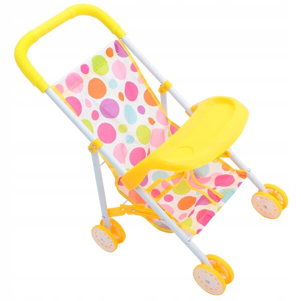 Leggero passeggino per bambole, gioco realistico e decorazione per bambini