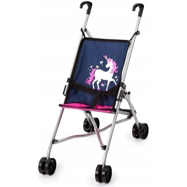 Bayer Design Puppenwagen blau mit Einhorn, ab 3 Jahren