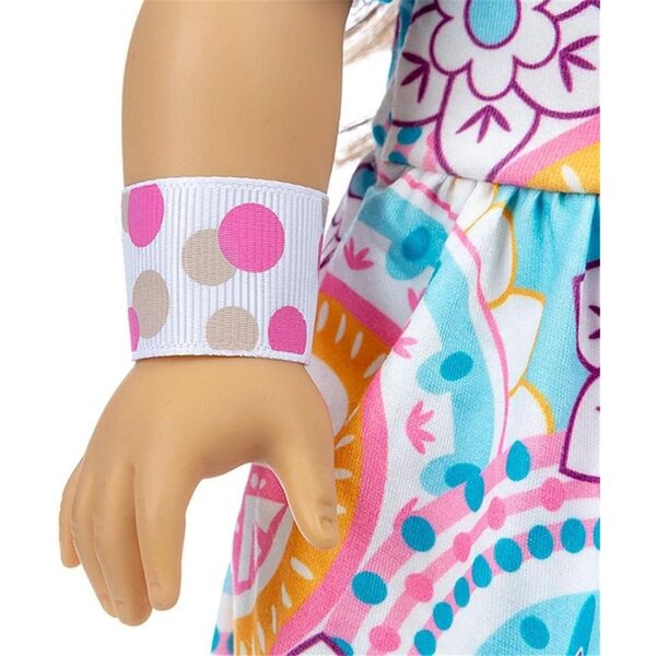 Lässiges Outfit für 46-cm-Puppe mit Haarband, anpassungsfähiges Uterui-Kleid