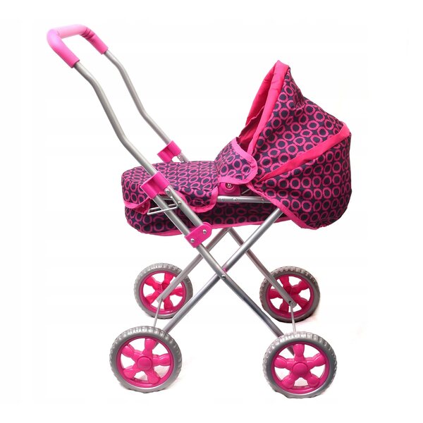Tief zusammenklappbarer Gondelkinderwagen – Dromader Puppenwagen, 3+ Jahre