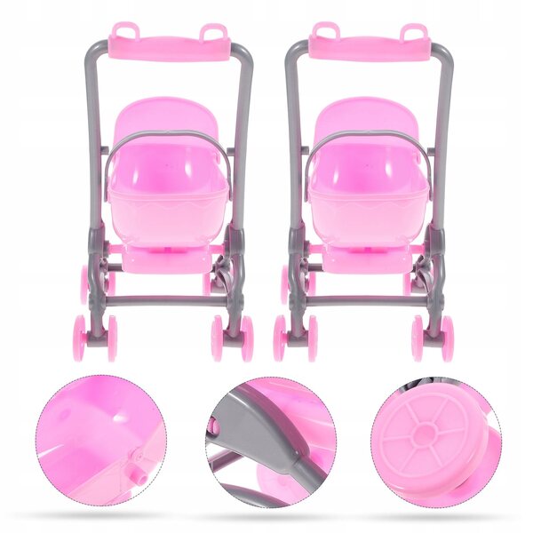 2 Stück rosa Spielzeugwagen für Kinder, kreatives und lehrreiches Spiel