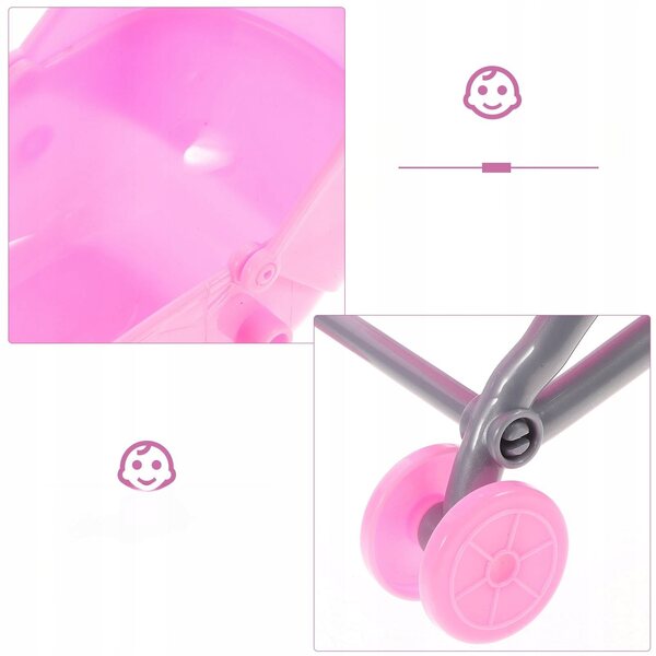 2 Stück rosa Spielzeugwagen für Kinder, kreatives und lehrreiches Spiel