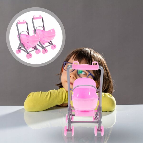 2 Stück rosa Spielzeugwagen für Kinder, kreatives und lehrreiches Spiel
