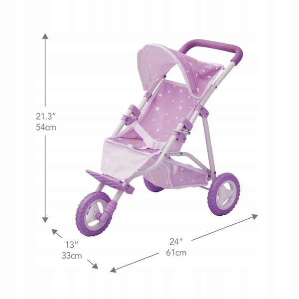 Passeggino per Bambole 40-45 cm Olivia's Little, Pieghevole e Regolabile