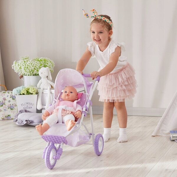 Passeggino per Bambole 40-45 cm Olivia's Little, Pieghevole e Regolabile
