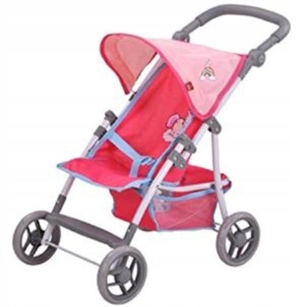 Knorrtoys 80200 Puppenwagen mit verstellbarem Griff und ausziehbarem Verdeck