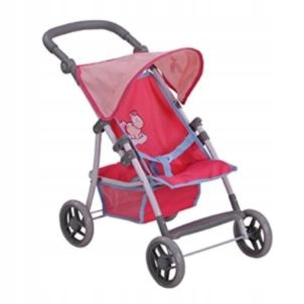Knorrtoys 80200 Puppenwagen mit verstellbarem Griff und ausziehbarem Verdeck
