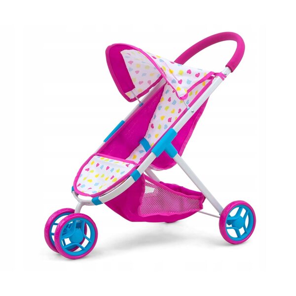 Milly Mally Puppenwagen mit Zubehör, sicher und faltbar
