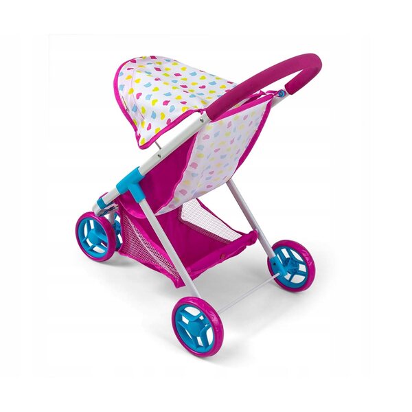 Milly Mally Puppenwagen mit Zubehör, sicher und faltbar