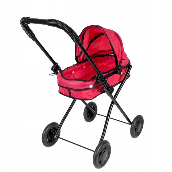Poussette pour poupée Smily Play 2 en 1 en plastique et tissu, à partir de 3 ans
