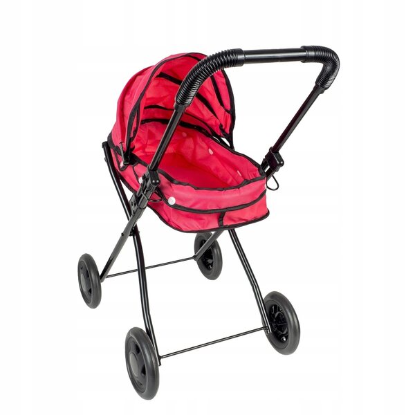 Poussette pour poupée Smily Play 2 en 1 en plastique et tissu, à partir de 3 ans