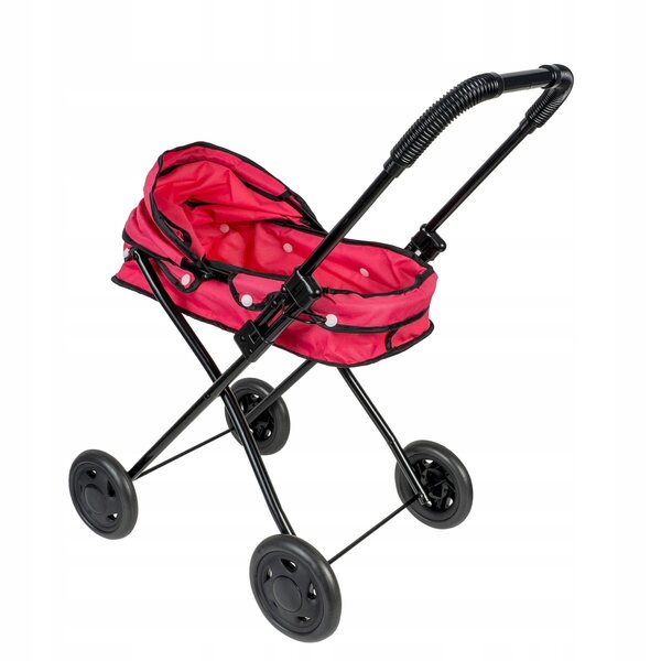 Poussette pour poupée Smily Play 2 en 1 en plastique et tissu, à partir de 3 ans