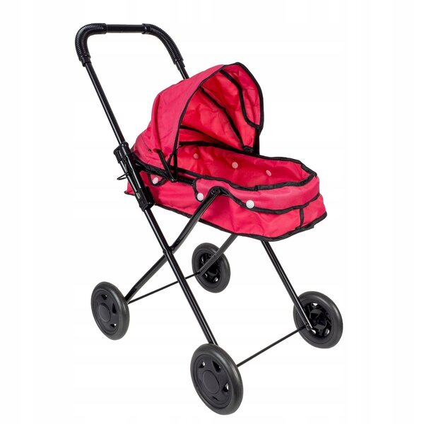 Poussette pour poupée Smily Play 2 en 1 en plastique et tissu, à partir de 3 ans