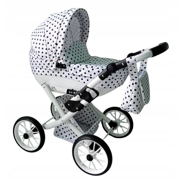 Passeggino profondo per bambole Seline Classic 2026, pieghevole, regolabile e accessori