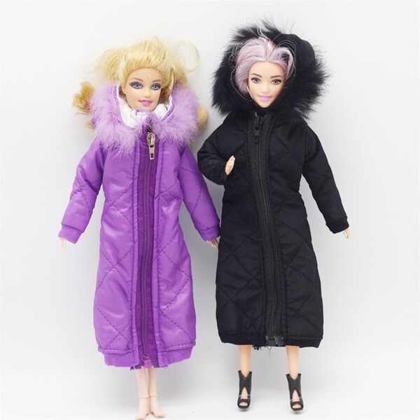 Giacca Lunga Imbottita per Bambole BJD 1/6, Cappotto Invernale Rosso 30 cm
