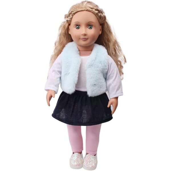 Fleeceweste für American Doll 46 cm – Freizeitkleidungszubehör
