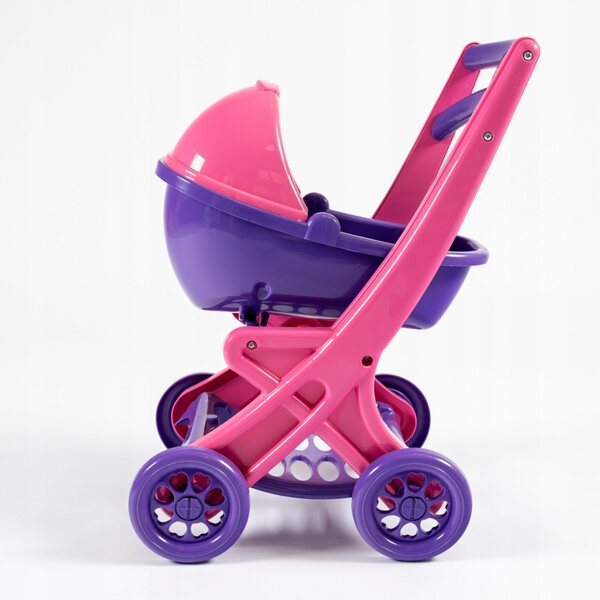 Kompakter und einfach zu handhabender Małpiszon Puppenwagen, lila Puppenwagen
