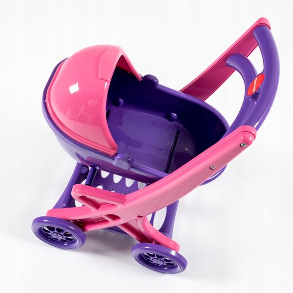 Kompakter und einfach zu handhabender Małpiszon Puppenwagen, lila Puppenwagen