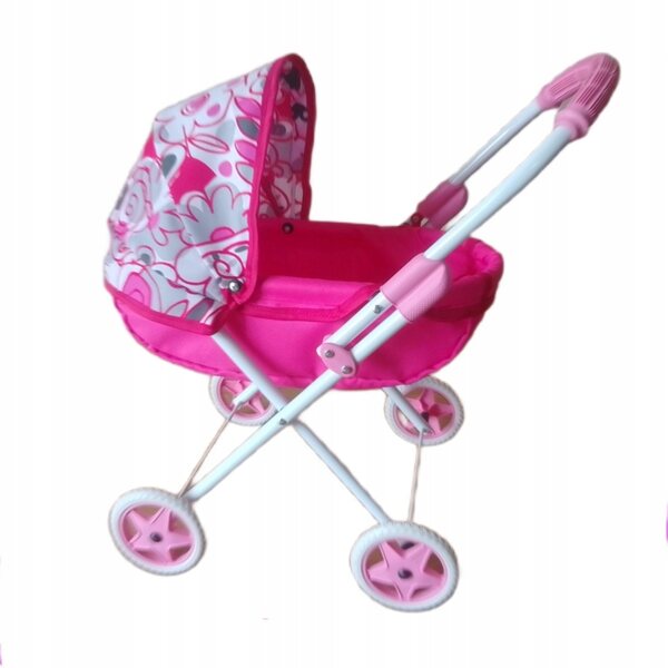 Grabski Zuzia Puppenwagen tief 55x54x35 cm für Kinder ab 3 Jahren