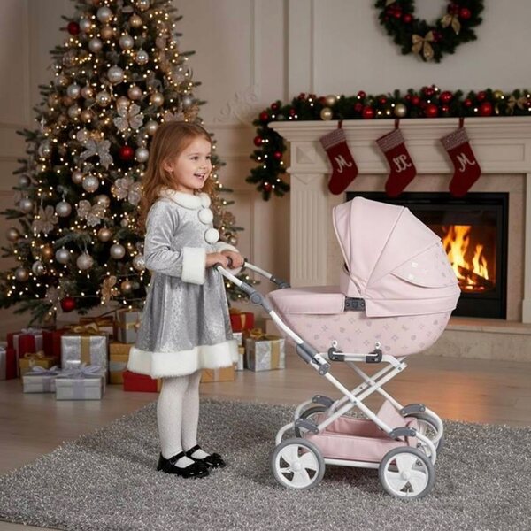 Puppenwagen Junama Imperial Mini von DADI, Weiß, 3–8 Jahre