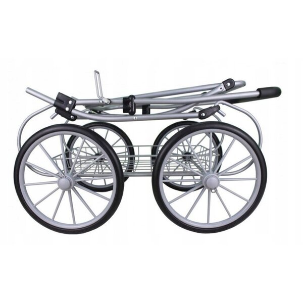 Tiefer Euro-Trade Puppenwagen mit Metallgestell, 83 cm