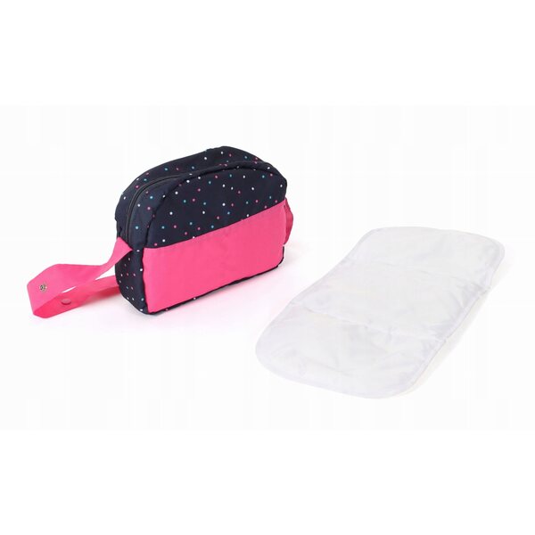Bayer Chic Konfetti Pink Puppenwagen torf mit Wickelauflage