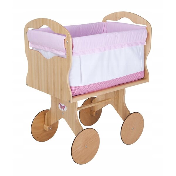 Allerhand N071 Multifunktionaler Puppenwagen aus Holz 3 in 1