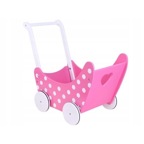 LEAN Toys Holzwagen für Puppen, Modell P56, ideal für Kinder ab 4 Jahren