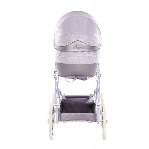 Junama Dolce Mini tiefer Puppenwagen mit großen Rädern und verstellbarem Griff