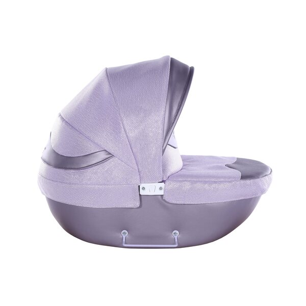 Junama Dolce Mini tiefer Puppenwagen mit großen Rädern und verstellbarem Griff