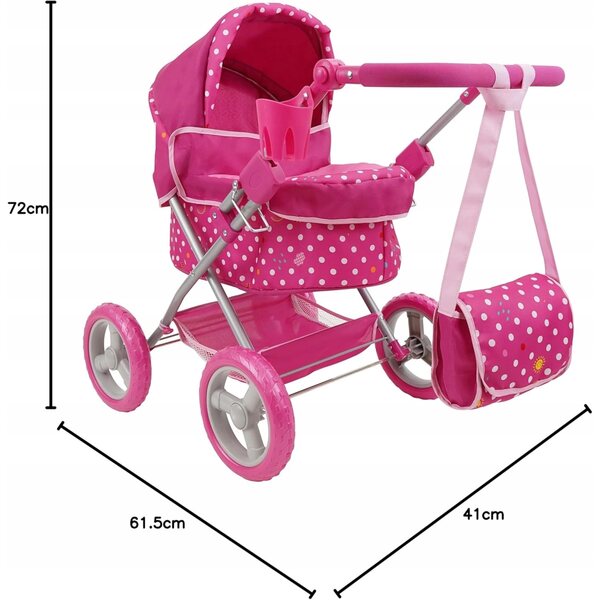 Hello Sunshine 18-teiliger Puppenwagen mit komplettem Zubehör