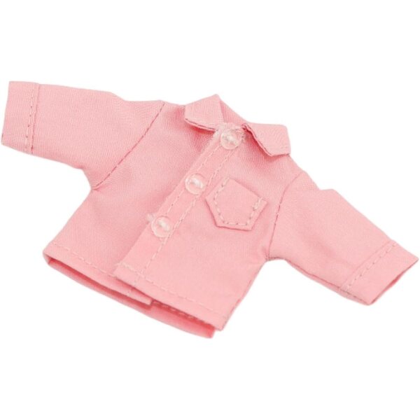 1/12 Miniature Man Shirt Rosa Langarm aus zartem Stoff für Puppen und Figuren