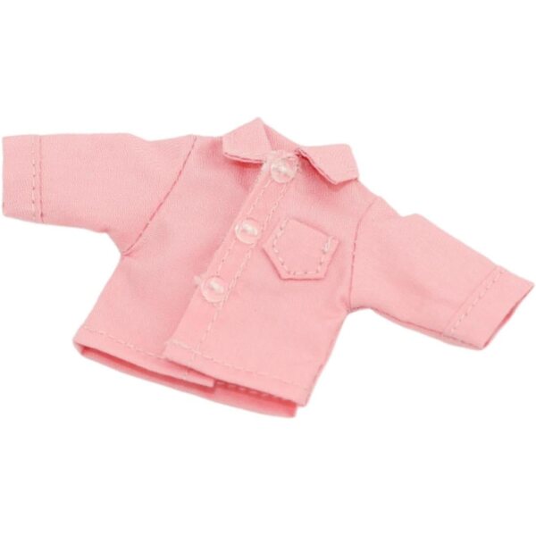 1/12 Miniature Man Shirt Rosa Langarm aus zartem Stoff für Puppen und Figuren