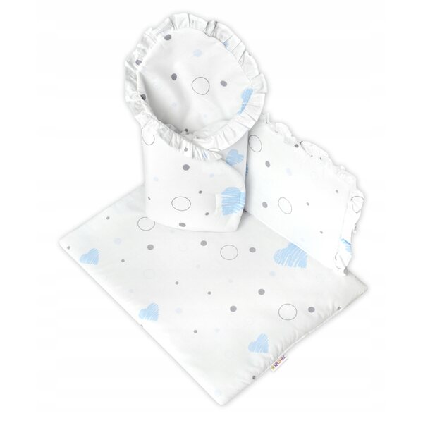 Luxuriöses Set für die I Love Baby Nelly-Puppe: Pucktuch, Steppdecke und 3D-Kissen