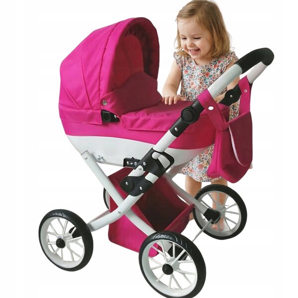 Diepe en opvouwbare poppenwagen met gondel - licht en modern Pools product