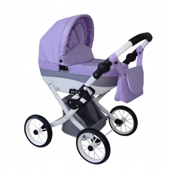 Diepe en opvouwbare poppenwagen met gondel - licht en modern Pools product