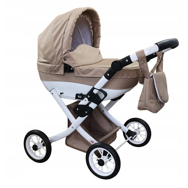 Diepe en opvouwbare poppenwagen met gondel - licht en modern Pools product