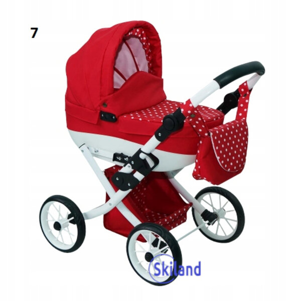 Diepe en opvouwbare poppenwagen met gondel - licht en modern Pools product