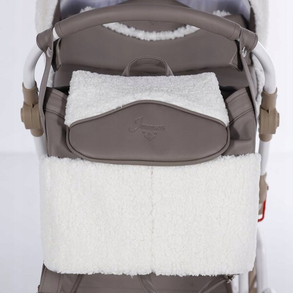 Junama Mocha Dream Mini Beige – tiefer Puppenwagen mit großen Rädern