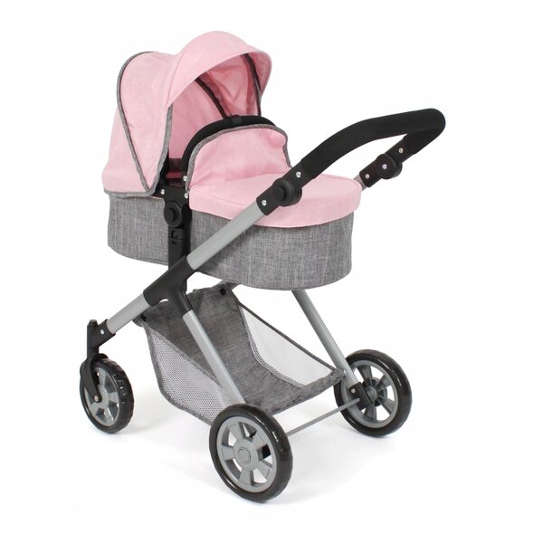 Bayer Chic 2000 Mila 2 in 1 Puppenwagen 50 cm edles Grau-Rosa