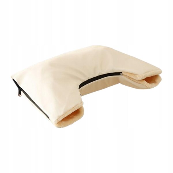 Guanti impermeabili per passeggino scaldamani gialli con zip 3 lati