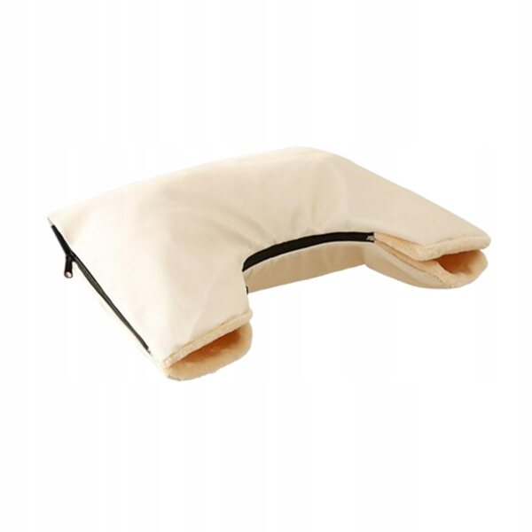 Guanti impermeabili per passeggino scaldamani gialli con zip 3 lati