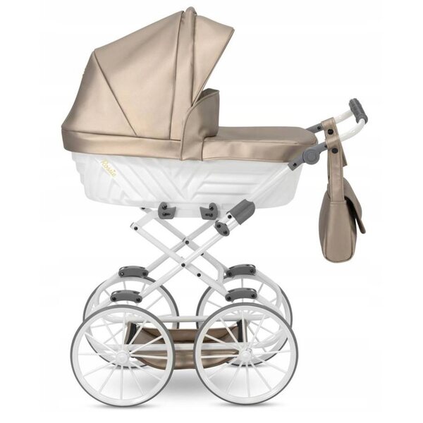 Kunert Rossie Eco 02 Beige Cappuccino Puppenwagen Elegant und widerstandsfähig