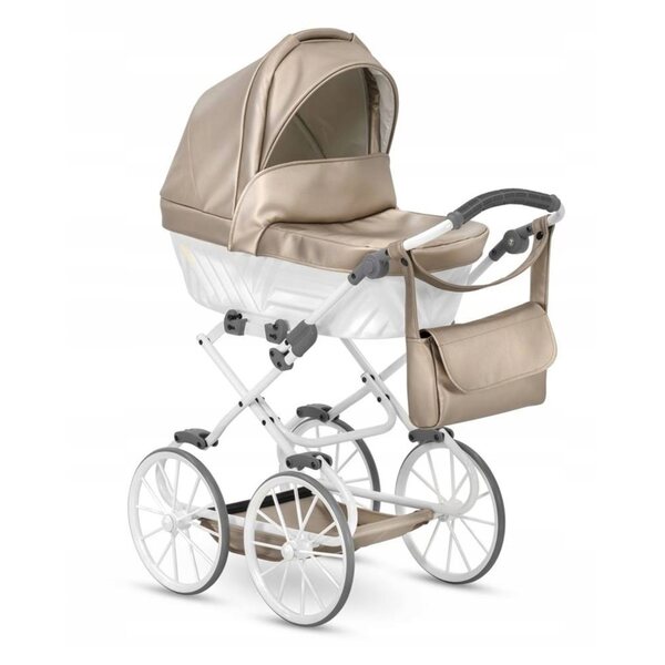 Kunert Rossie Eco 02 Beige Cappuccino Puppenwagen Elegant und widerstandsfähig
