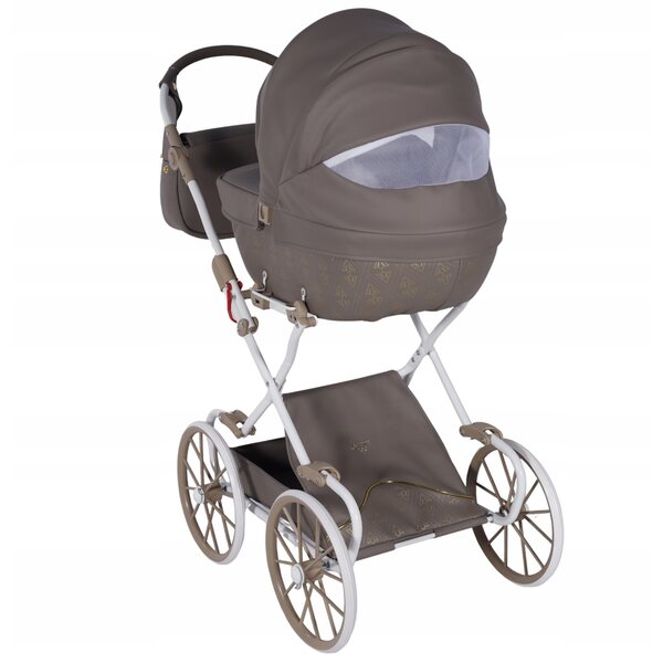 Junama Art Deco Mini 02 Brown – eleganter, tiefer Puppenwagen