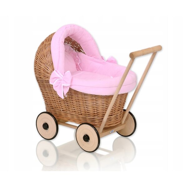 My Sweet Baby Deep Wicker Puppenwagen mit Bettwäscheset