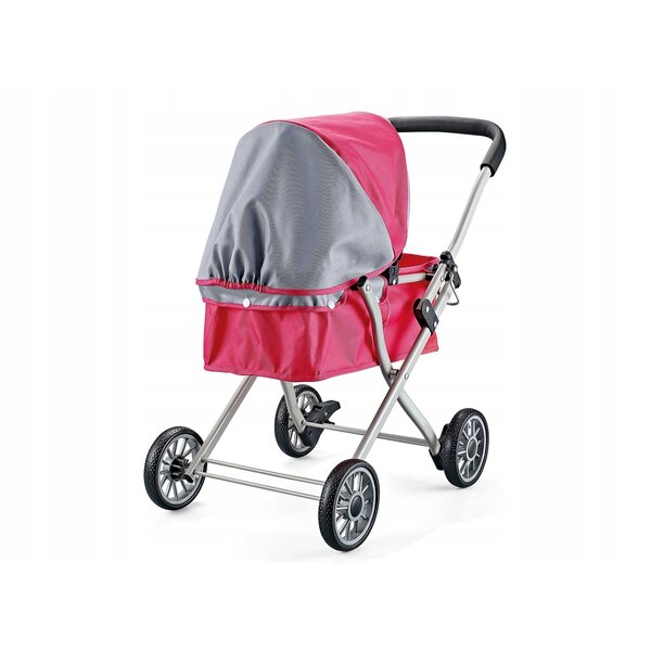 Wiky Puppenwagen, tief, 59 cm, Kunststoff, rosa, für Kinder ab 3 Jahren