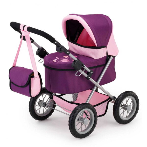 Bayer Design Tiefer Puppenwagen, verstellbar und faltbar