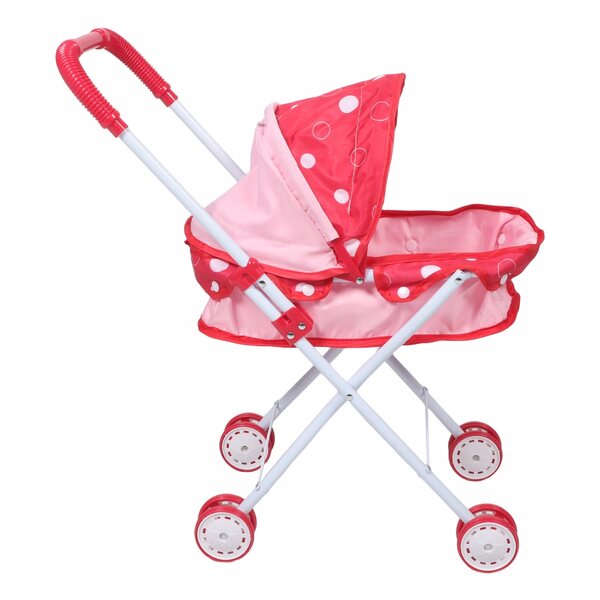 Leichter und wendiger Puppenkinderwagen mit farbenfrohem Design